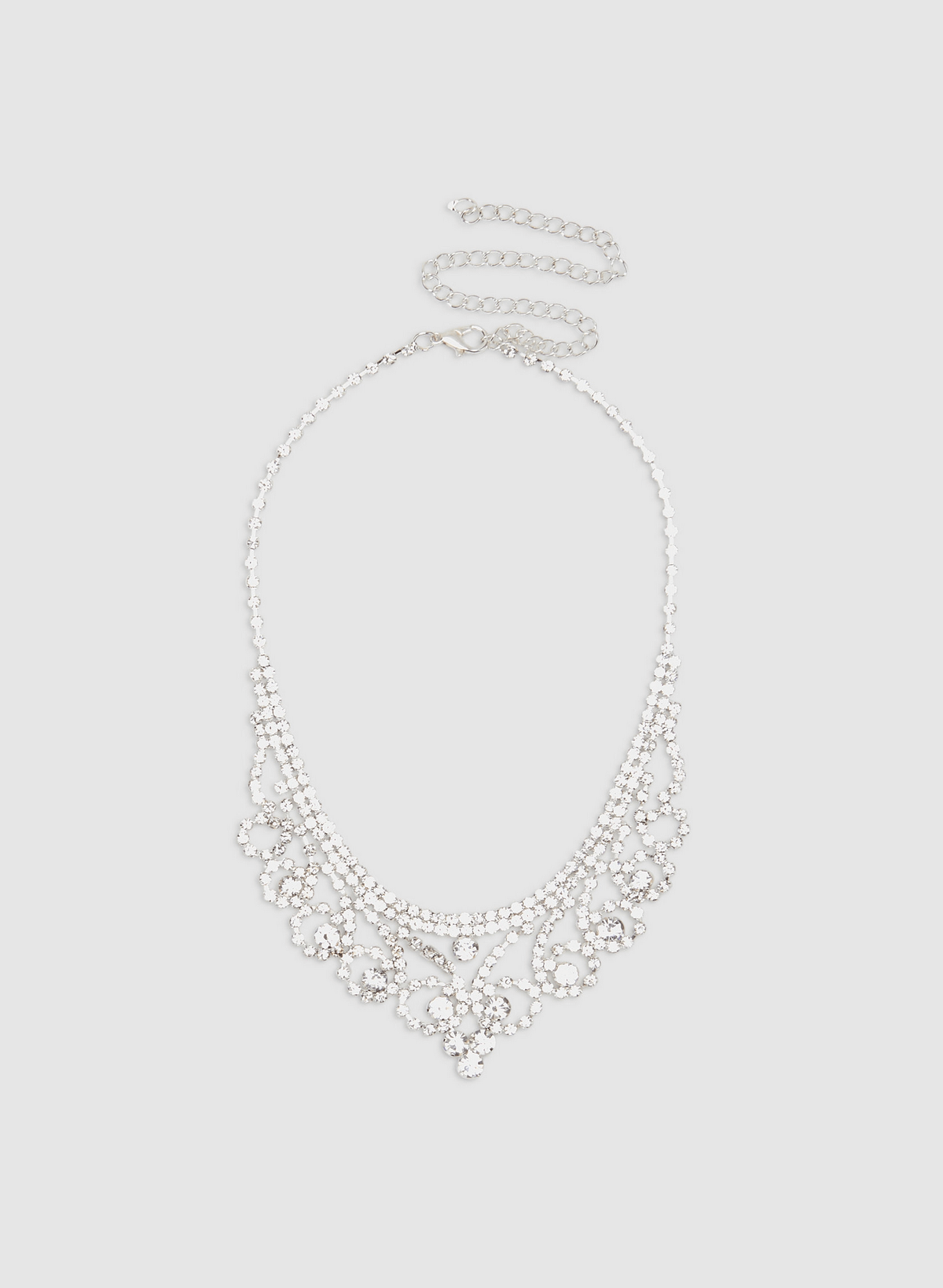 Accessories - Crystal Bib Necklace - Laura