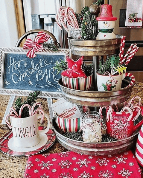 Laura Blog - Laura - Holiday Home Decorating Ideas - Hot Chocolate Station