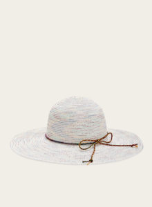 Large Straw Hat With Cord Detail