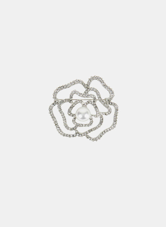 Floral Crystal Pin