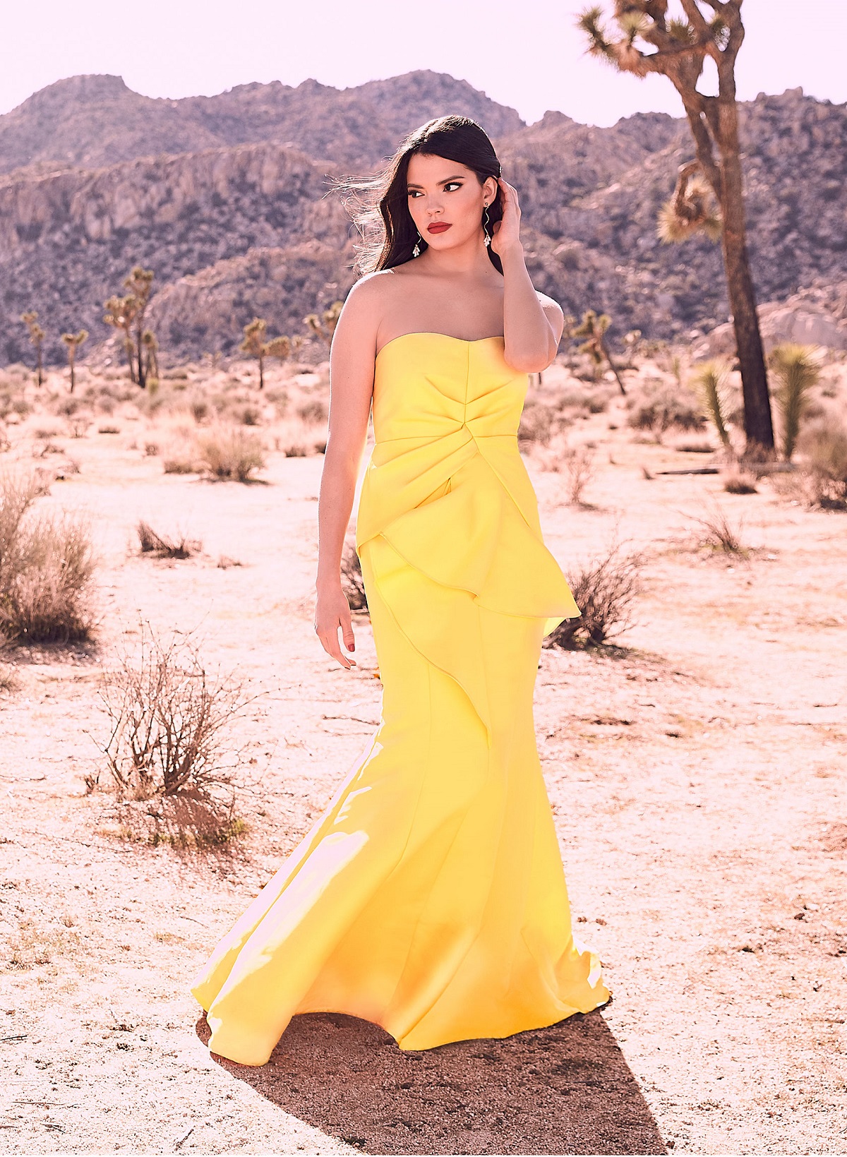 Yellow Mermaid Dress - Melanie Lyne