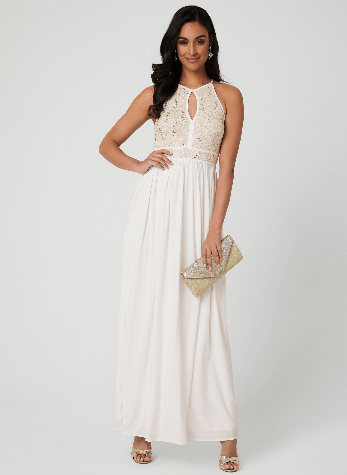 Bride - Sequin Lace Dress - Laura