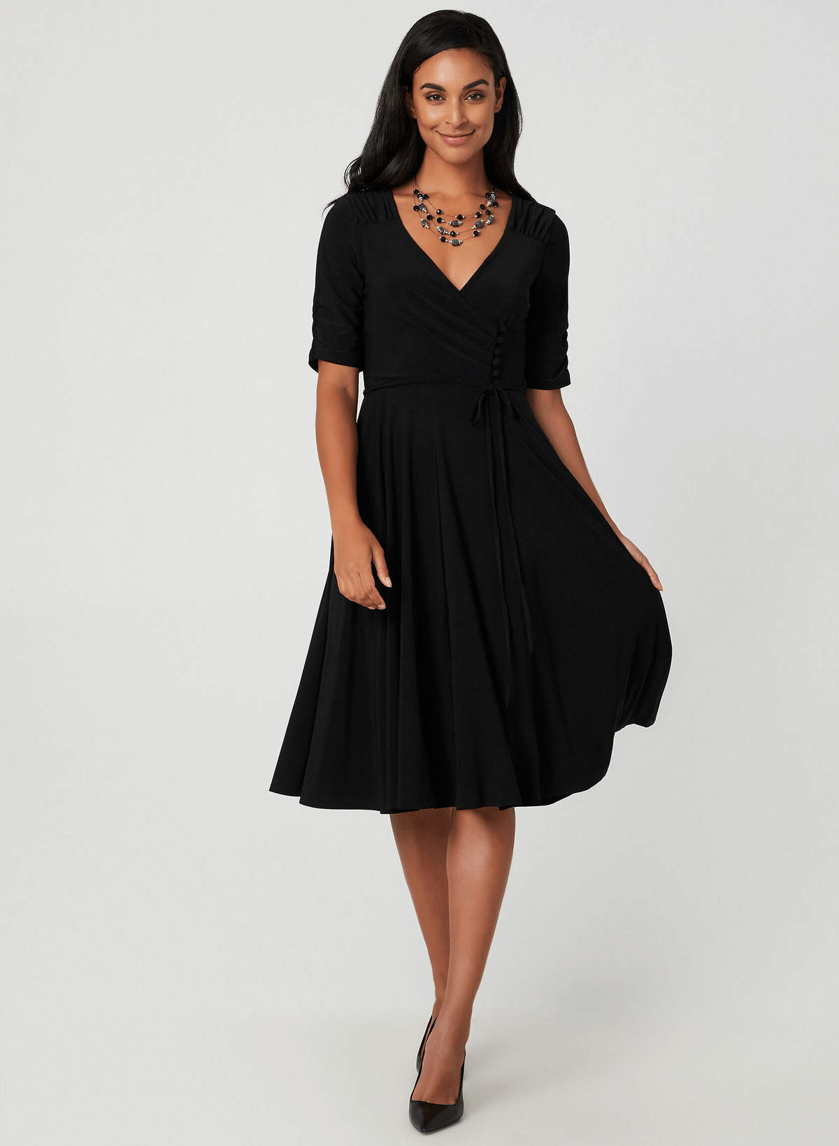 textLaura Blog - Fit & Flare Jersey Dress - Laura