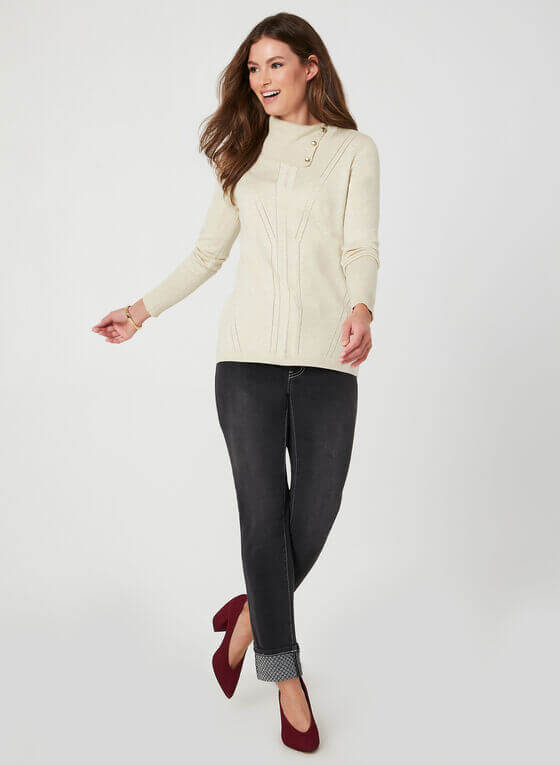 Blogue Laura - Laura Petites - Collection Automne-Hiver 2019 - Jeans coupe moderne à effet délavé