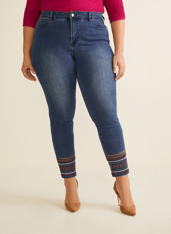 Laura Blog - Embroidered Ankle Length Jeans - Laura