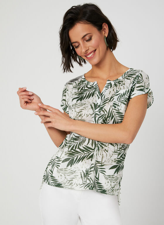Blogue Laura - T-shirt motif feuilles de palmier - Laura